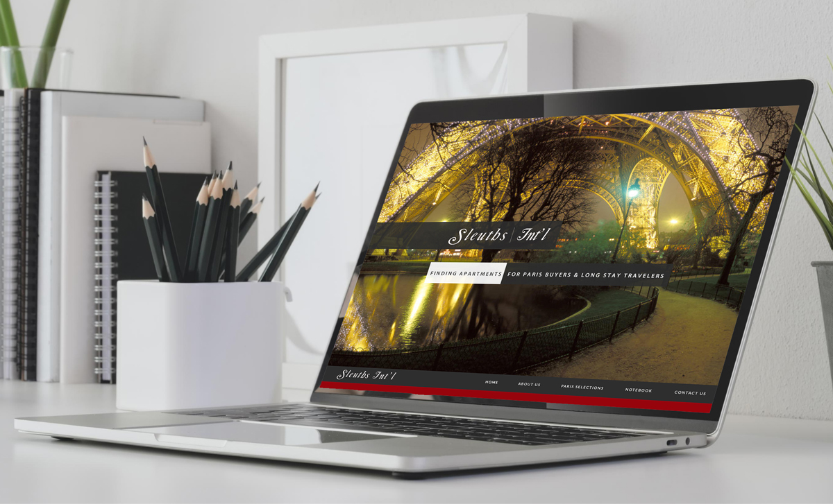 Web Design Example for France Real Estate